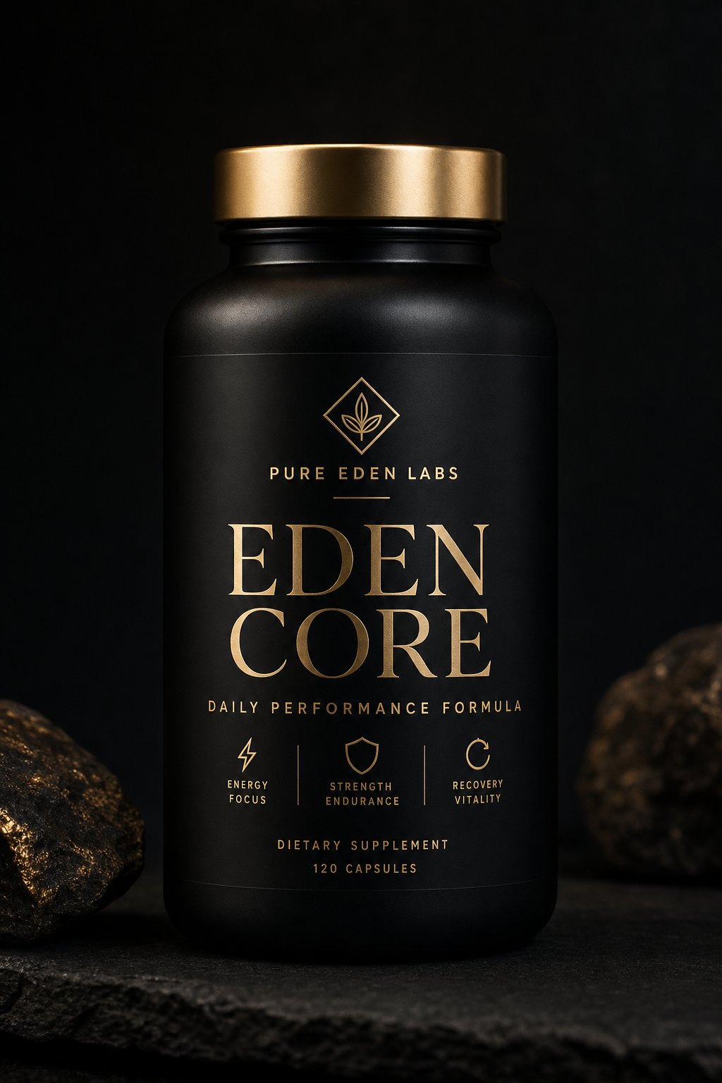 EDEN CORE™ performance supplement bottle